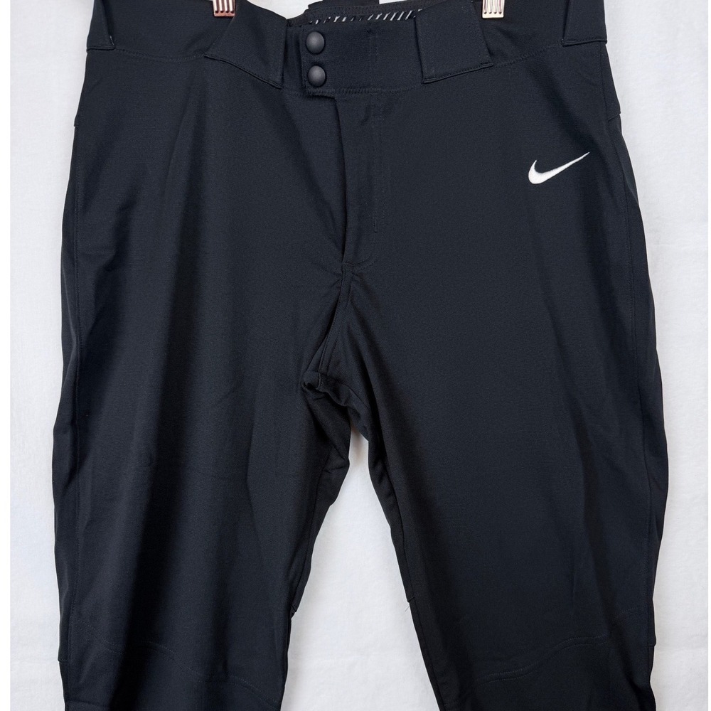 Nike Team Womens Large Black Softball Baseball Training Pants Capri NWT